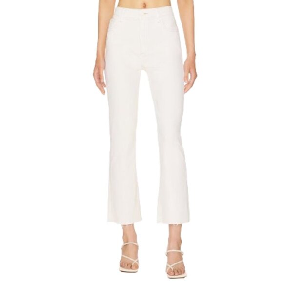 NWT Pistola Lennon Jeans Pants Womens 33 Sandstone Cream Raw Hem Crop Boot NEW - Picture 13 of 13